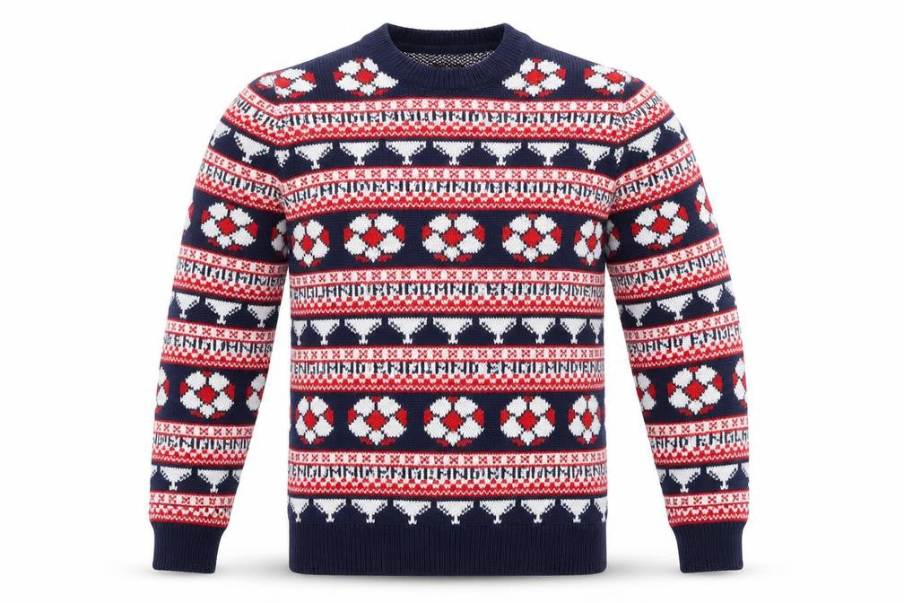 Next Men’s Blue Christmas Fair Isle Jumper XS Crew Neck Knit