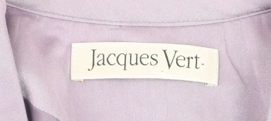 Jacques Vert Women's Purple Size 10 Longline Blazer Jacket