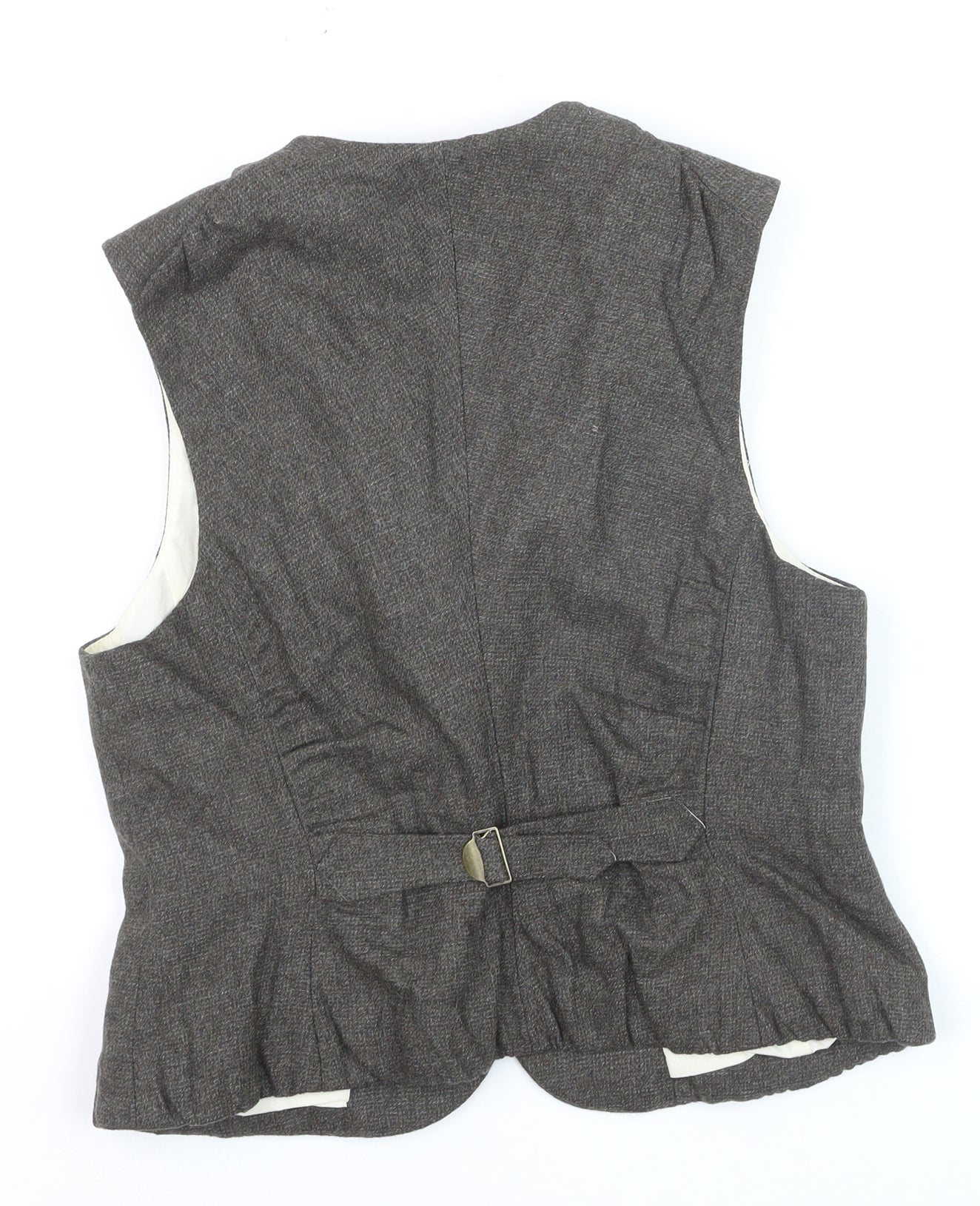 AllSaints Spitalfields Womens Brown Size 14 Wool Blend Suit Waistcoat