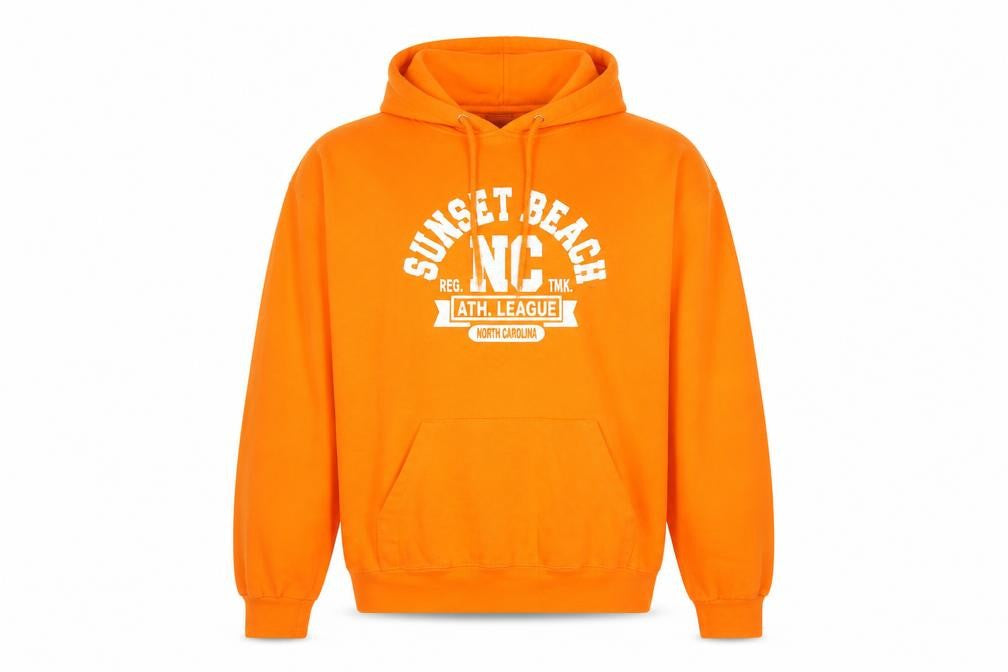 Waves Surf Company Men's Orange XL Pullover Hoodie