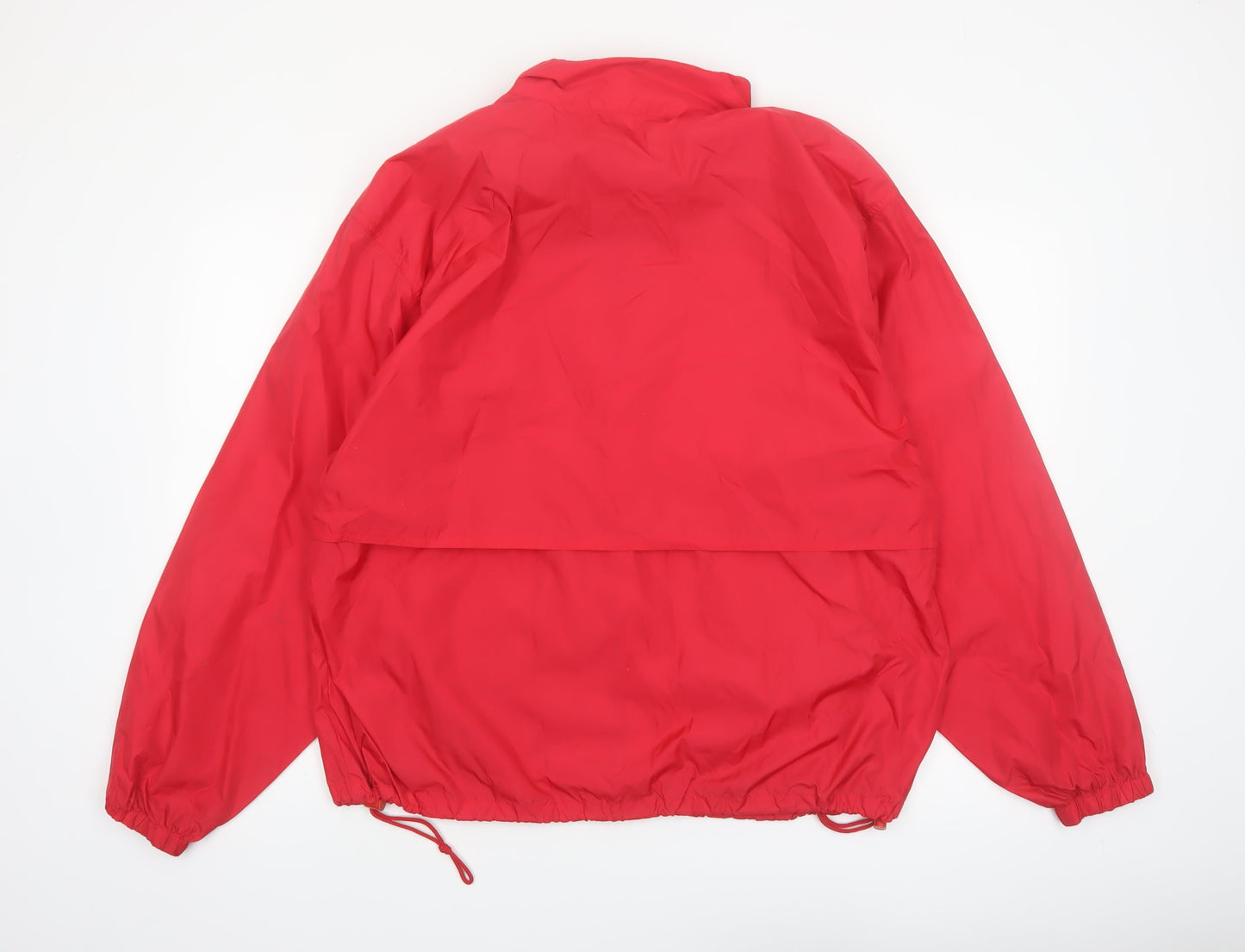 Woolrich Men's Red Nylon Windbreaker Jacket Size L Outdoor Casual