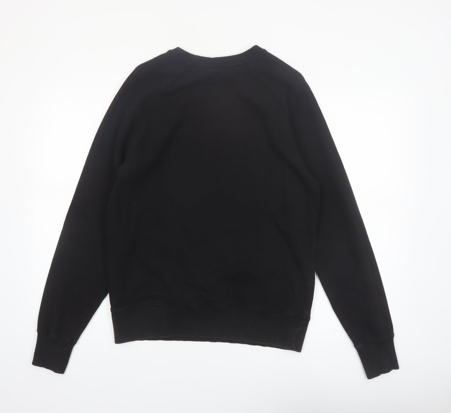 Step Up Mens Black Graphic Polar Bear Sweatshirt M - Organic Cotton Pullover