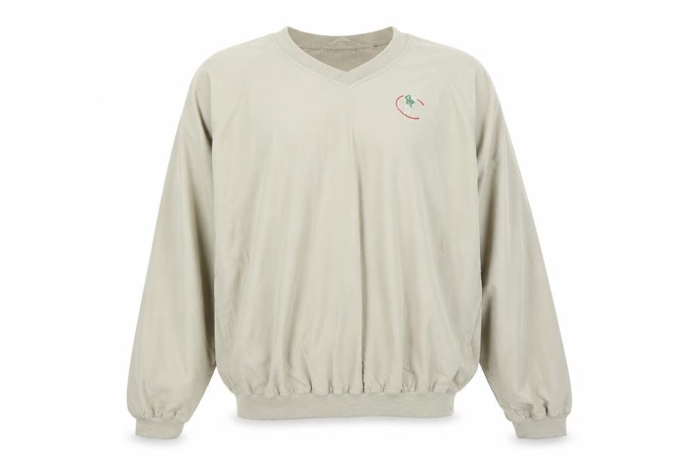 Munsingwear Men’s Beige V-Neck Pullover Golf Sweatshirt L