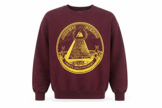 Gildan Men's Burgundy Graphic Pullover Sweatshirt Medium Classic Fit