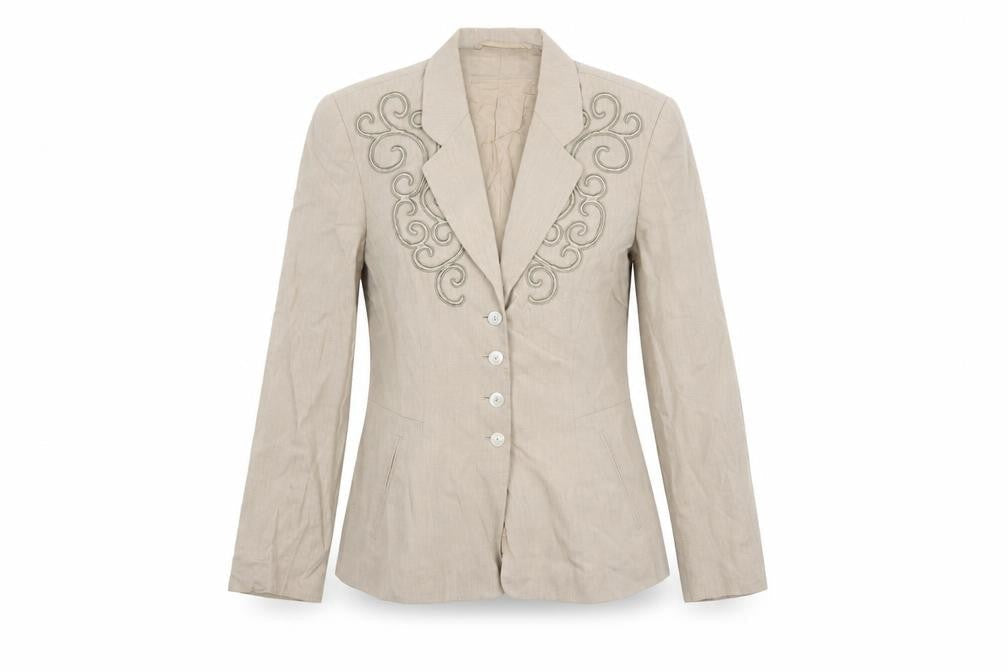 Cartoon Women's Beige Single-Breasted Tailored Jacket Size 10