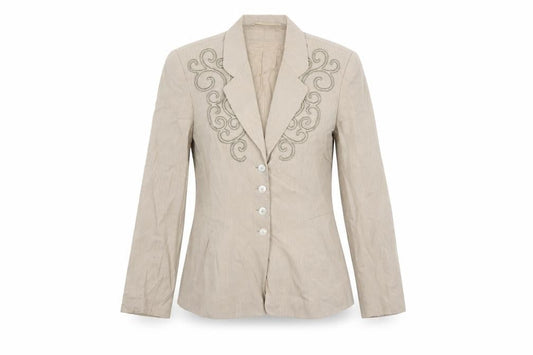 Cartoon Women's Beige Single-Breasted Tailored Jacket Size 10