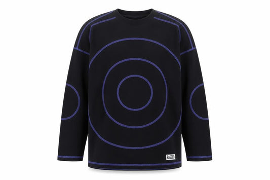 Ragged Jeans Men's Black XS Long Sleeve Graphic Cotton Top