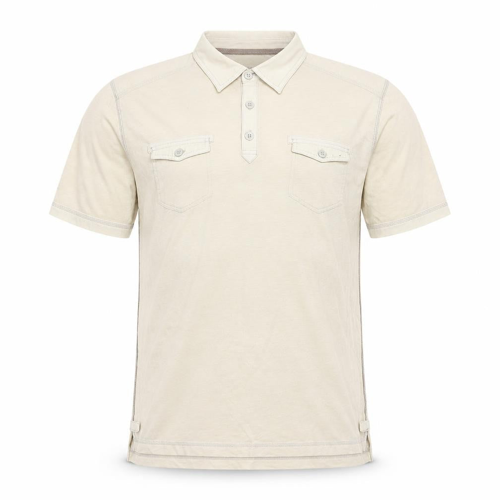 Marks & Spencer North Coast Beige Men's L Cotton Polo Shirt
