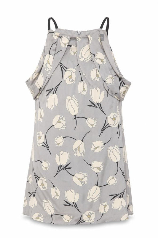 Phase Eight Women’s Grey Floral Cold Shoulder Shift Dress Size 12