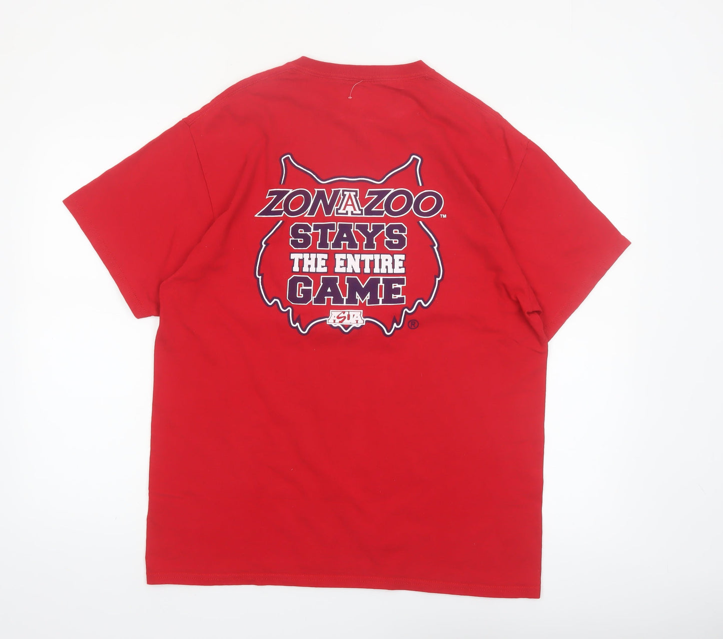 Port and Company Men's Red Arizona ZonaZoo Graphic T-Shirt L