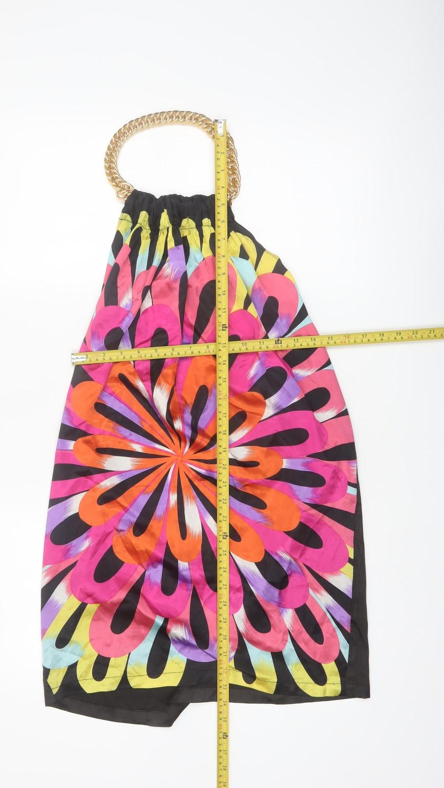 Unique Boutique Women’s Multicoloured Halter Knee Dress S