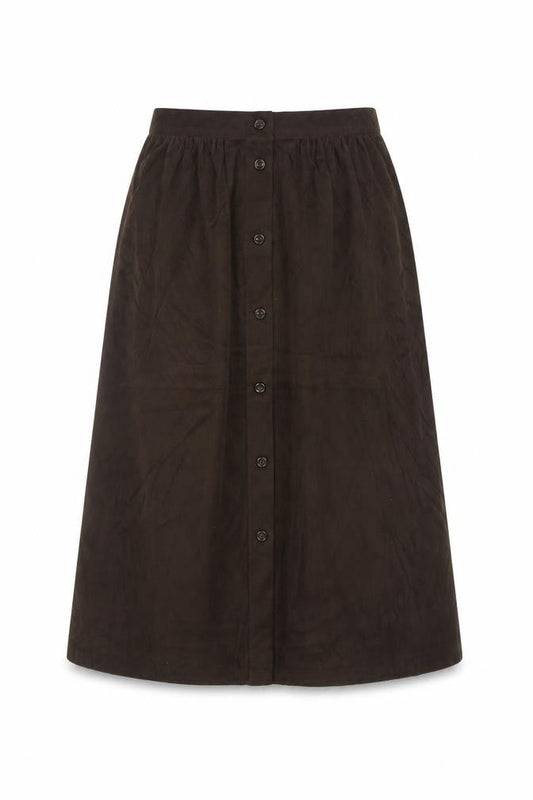 Marks & Spencer Women Brown A-Line Knee Length Skirt Size 12