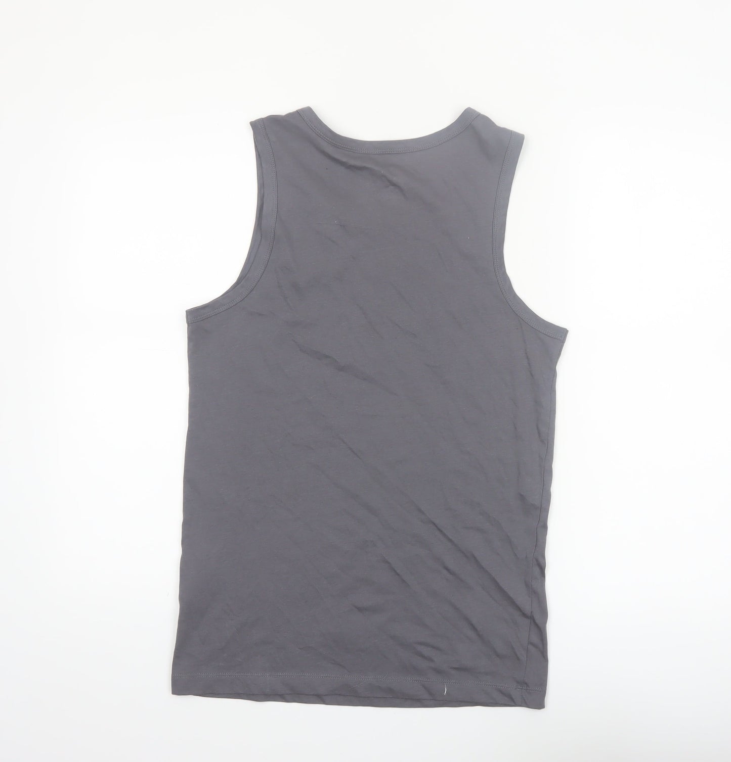 Nike Men's Grey XS Sleeveless Cotton Casual Sports Vest