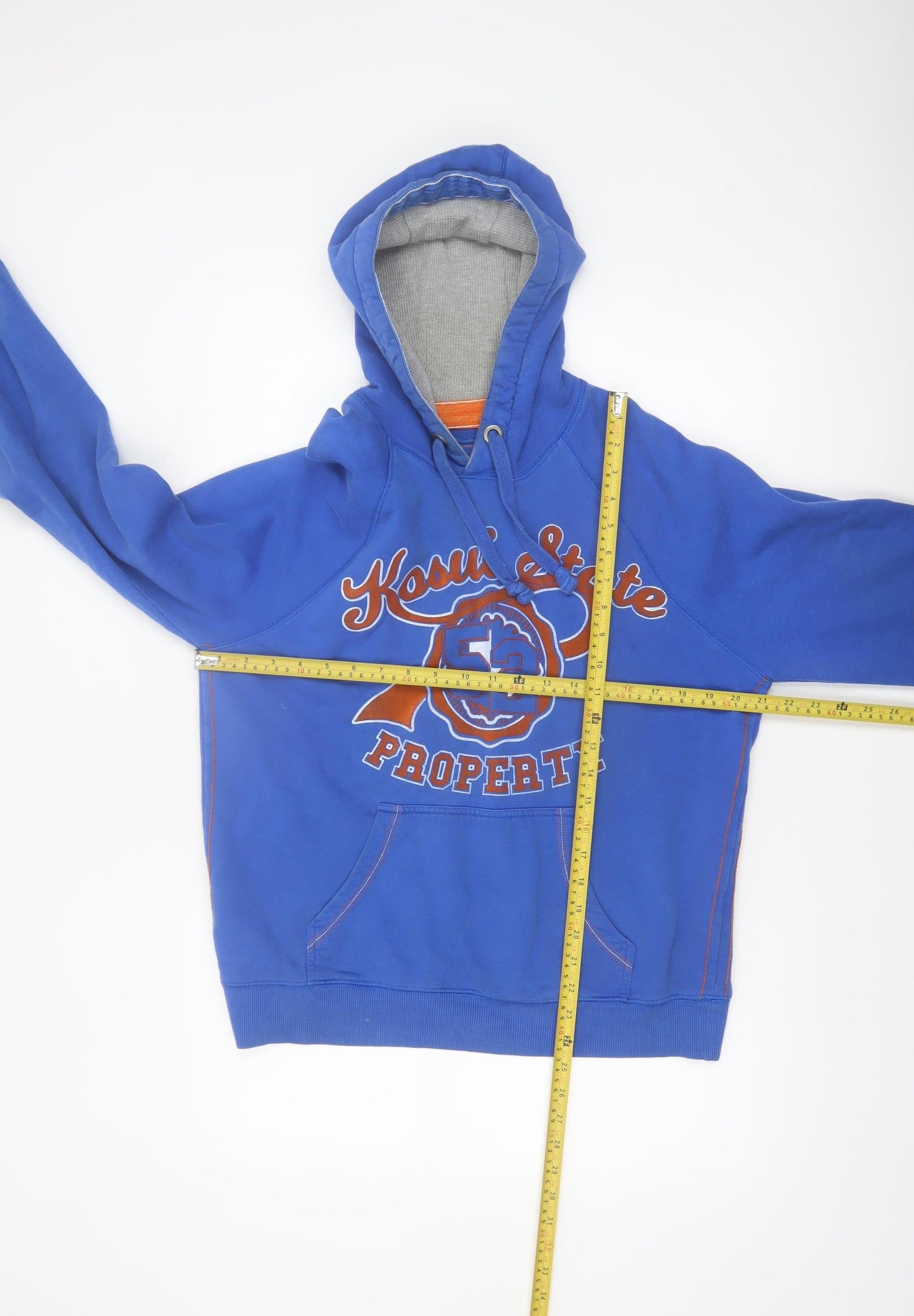 Burton Men's Blue Pullover Hoodie M Graphic Print Cotton