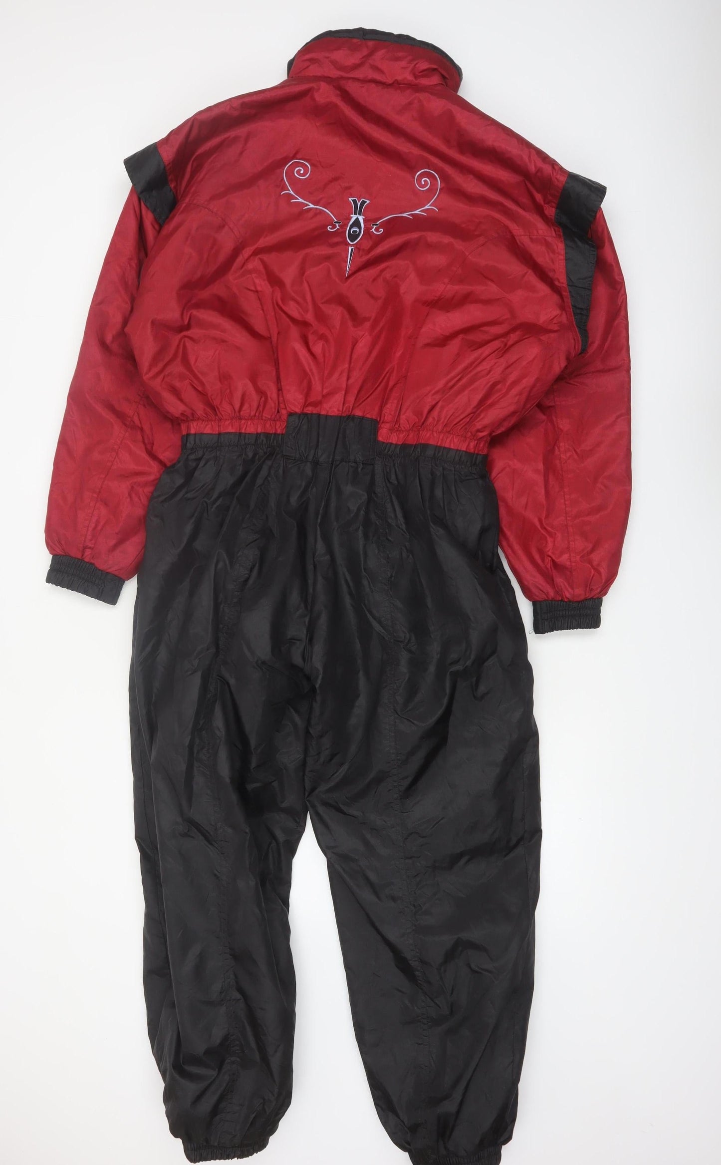 Nevada Skiwear Womens Red Black Ski Jumpsuit Size 16 Winter Snowsuit