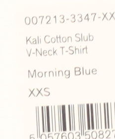 Hush Womens Blue 2XS V-Neck Cotton Short Sleeve T-Shirt