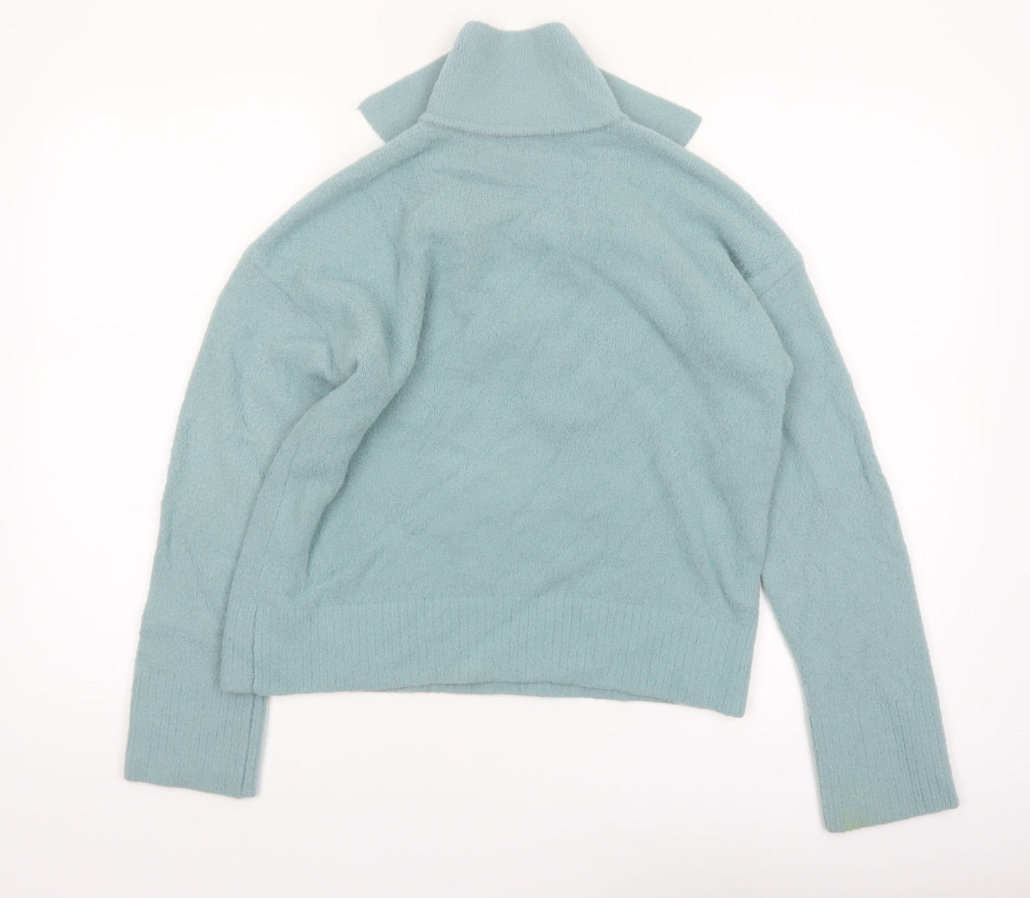 Lou & Grey Women's Green Collared Pullover Knit Jumper XS