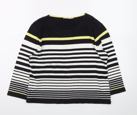 CC Petite Women's Multicoloured Striped Cotton Jumper M