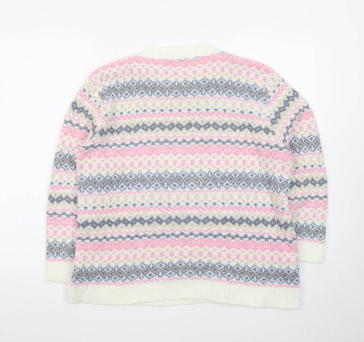Lady Ice Women's Multicoloured Fair Isle Knit Jumper M
