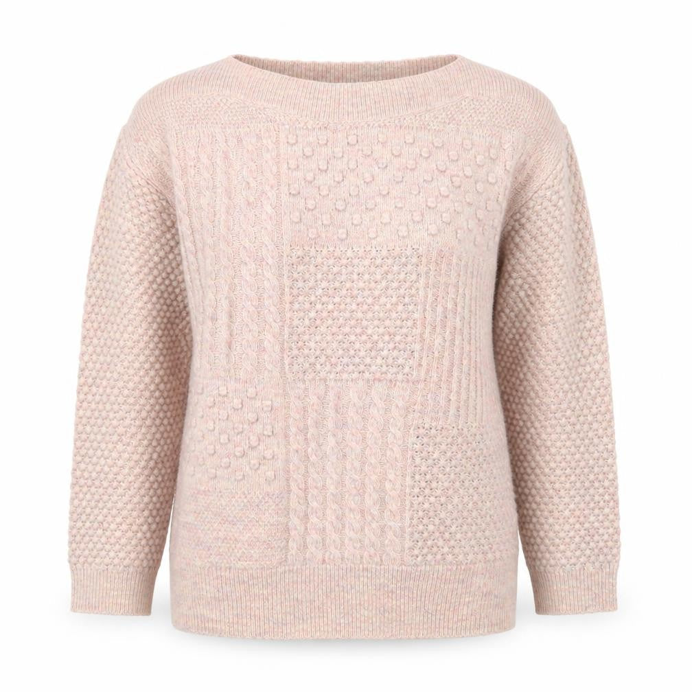 Marks & Spencer Women’s Pink Chunky-Knit Pullover Jumper Size 10