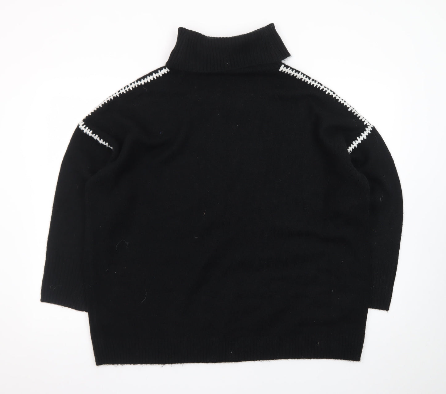 Wallis Womens Black Roll Neck Long Sleeve Jumper Size L