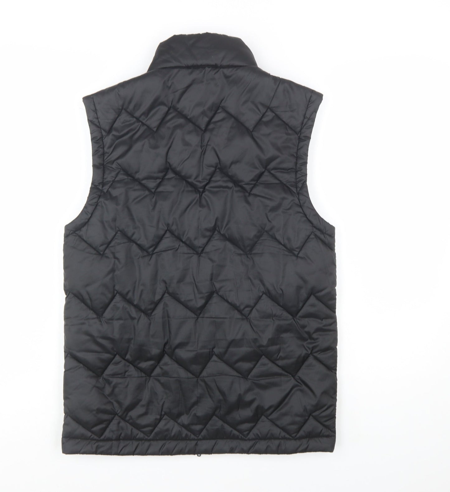 adidas Men's Black Quilted Waistcoat M Regular Fit Full Zip