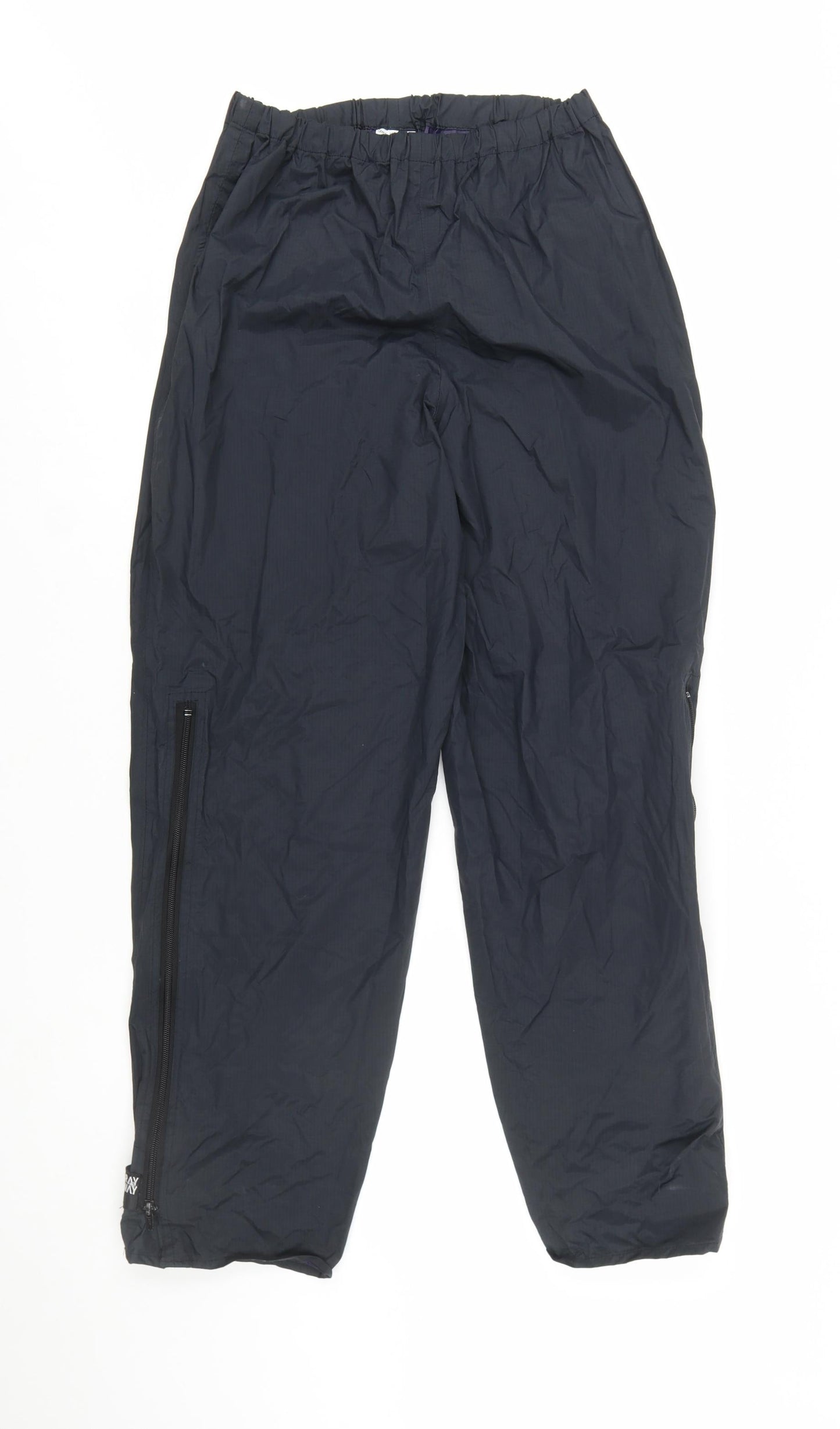 Horizon Womens Black Waterproof Rain Trousers L Elastic Waist