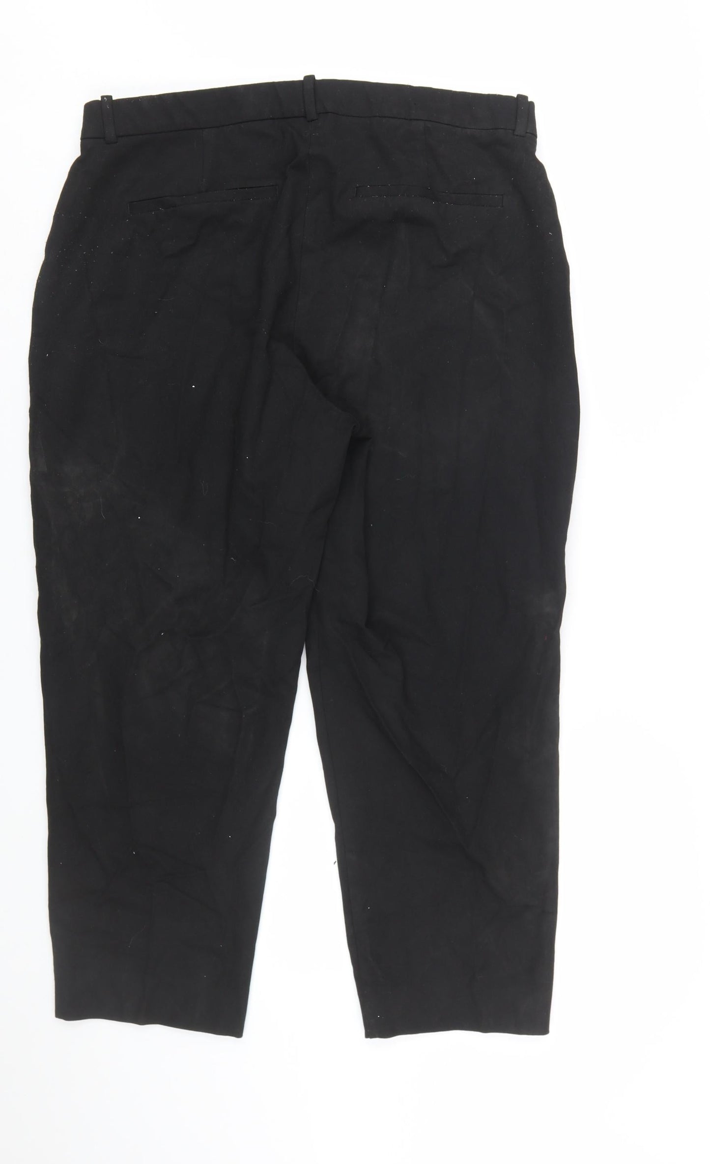 Abercrombie & Fitch Women's Black Chino Trousers Size 16 Curve Love