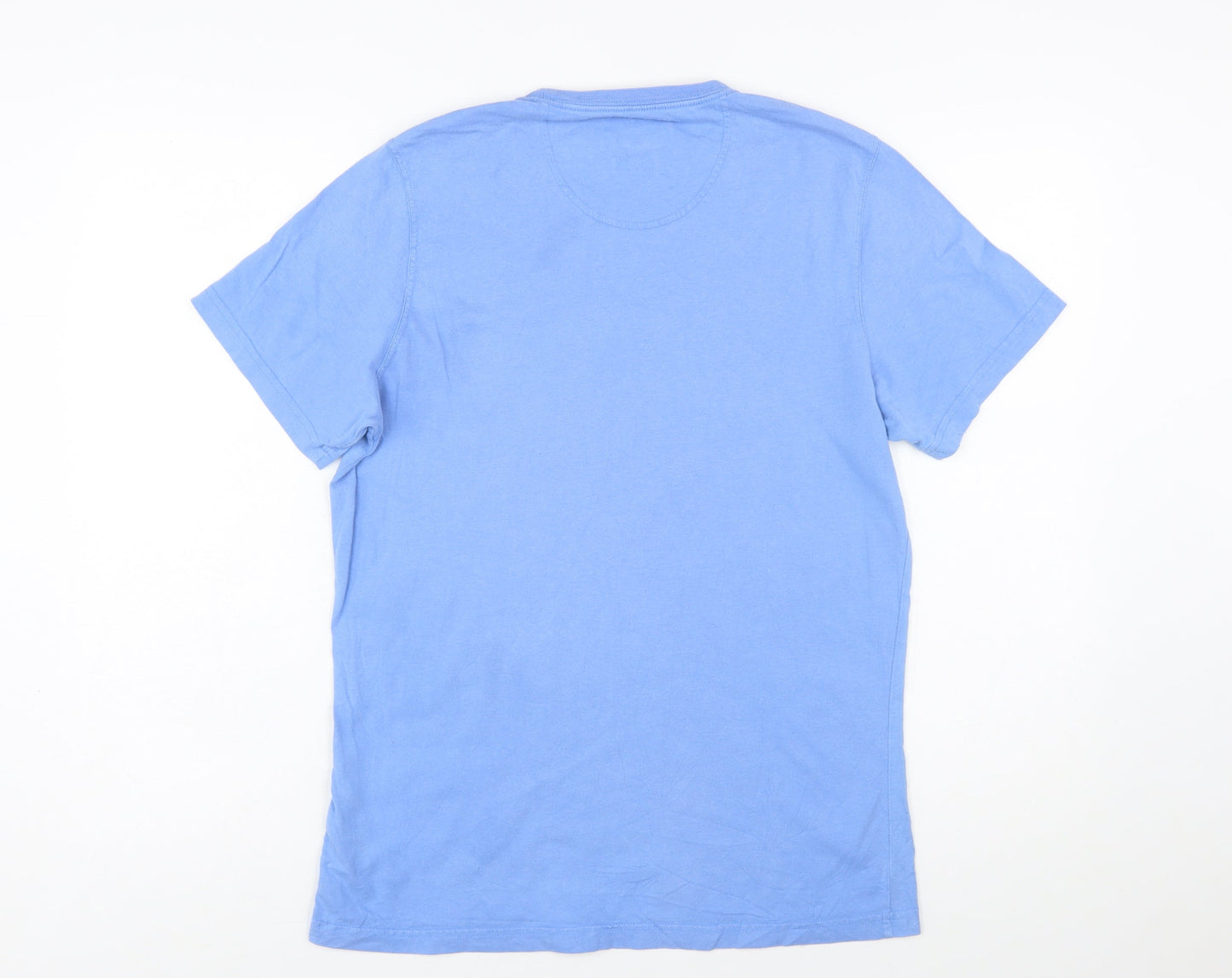 Barbour Men's Blue Cotton Logo Slim Fit T-Shirt Size S