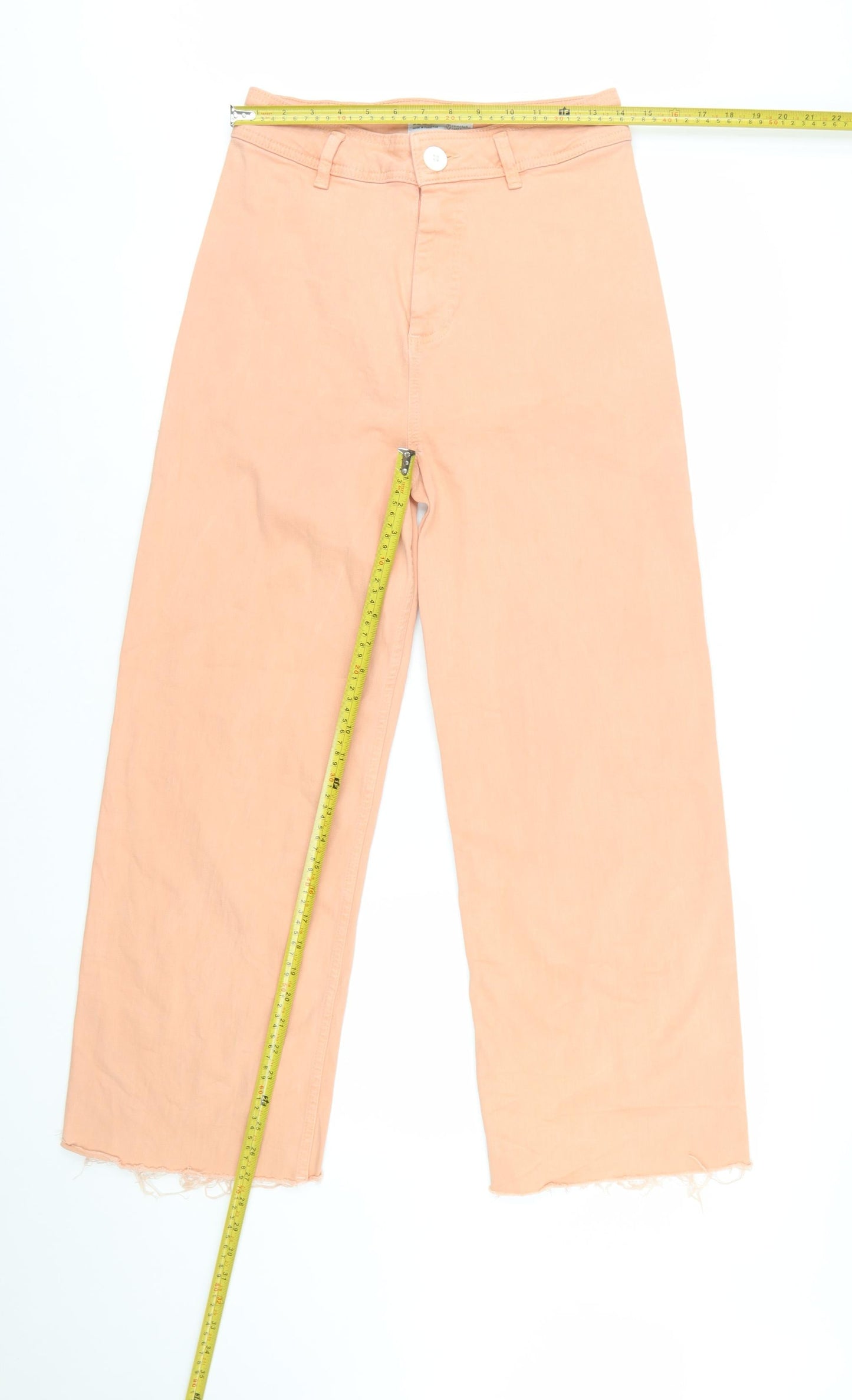 Primark Women’s Pink Wide-Leg High Rise Jeans Size 12