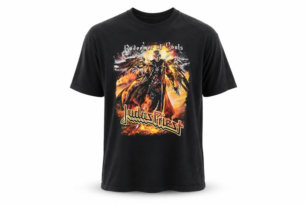 Fruit of the Loom Men's Black Judas Priest Band Tour 2014 T-Shirt L