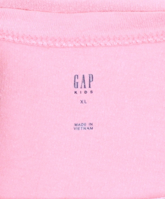 GAP Kids Girls Pink Sequin Sloth 'Chillax' T-Shirt XL 12-13 Years
