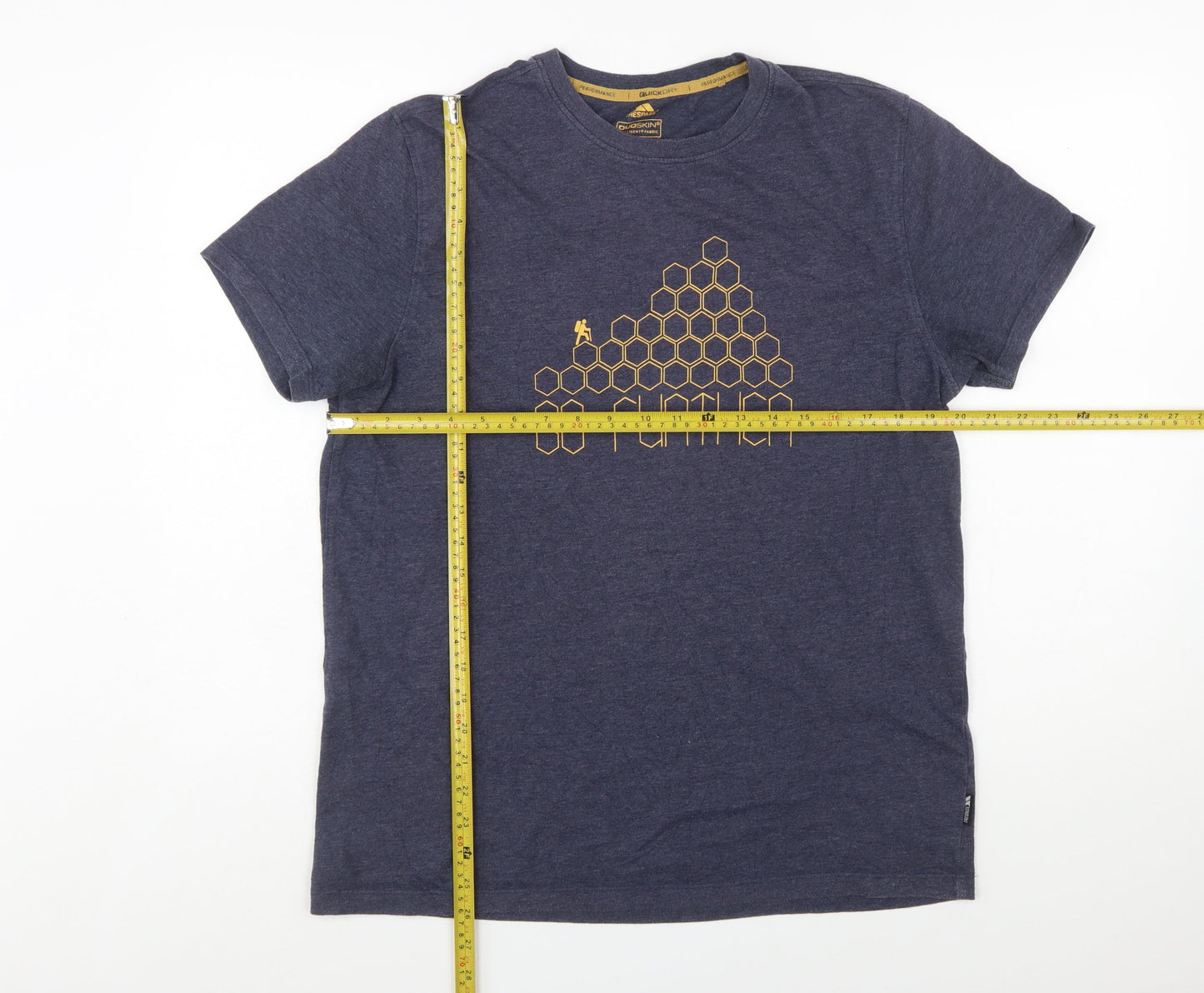 Trespass Men's Blue Quick Dry Graphic Outdoor T-Shirt M