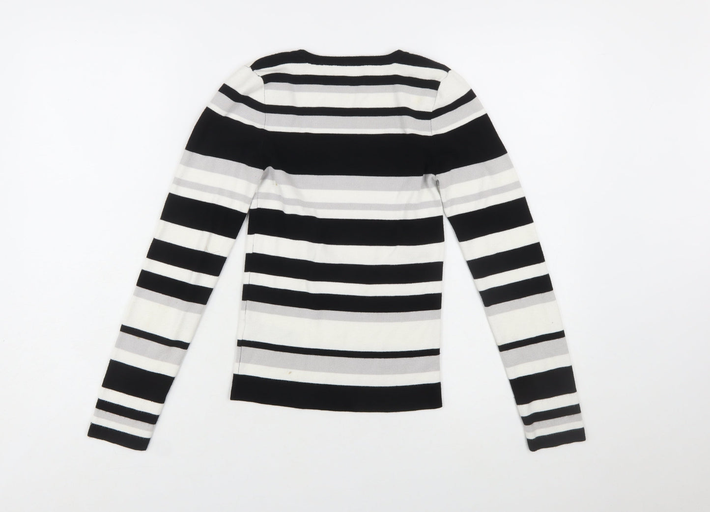 Oasis Women’s Multicoloured Striped Scoop Neck Jumper Size S
