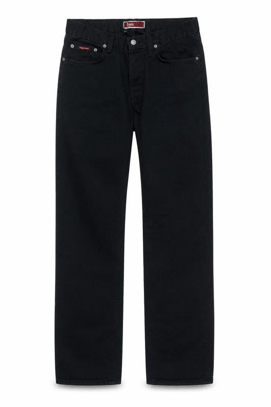 Teddy Smith Womens Black Size 32 Straight Leg Jeans