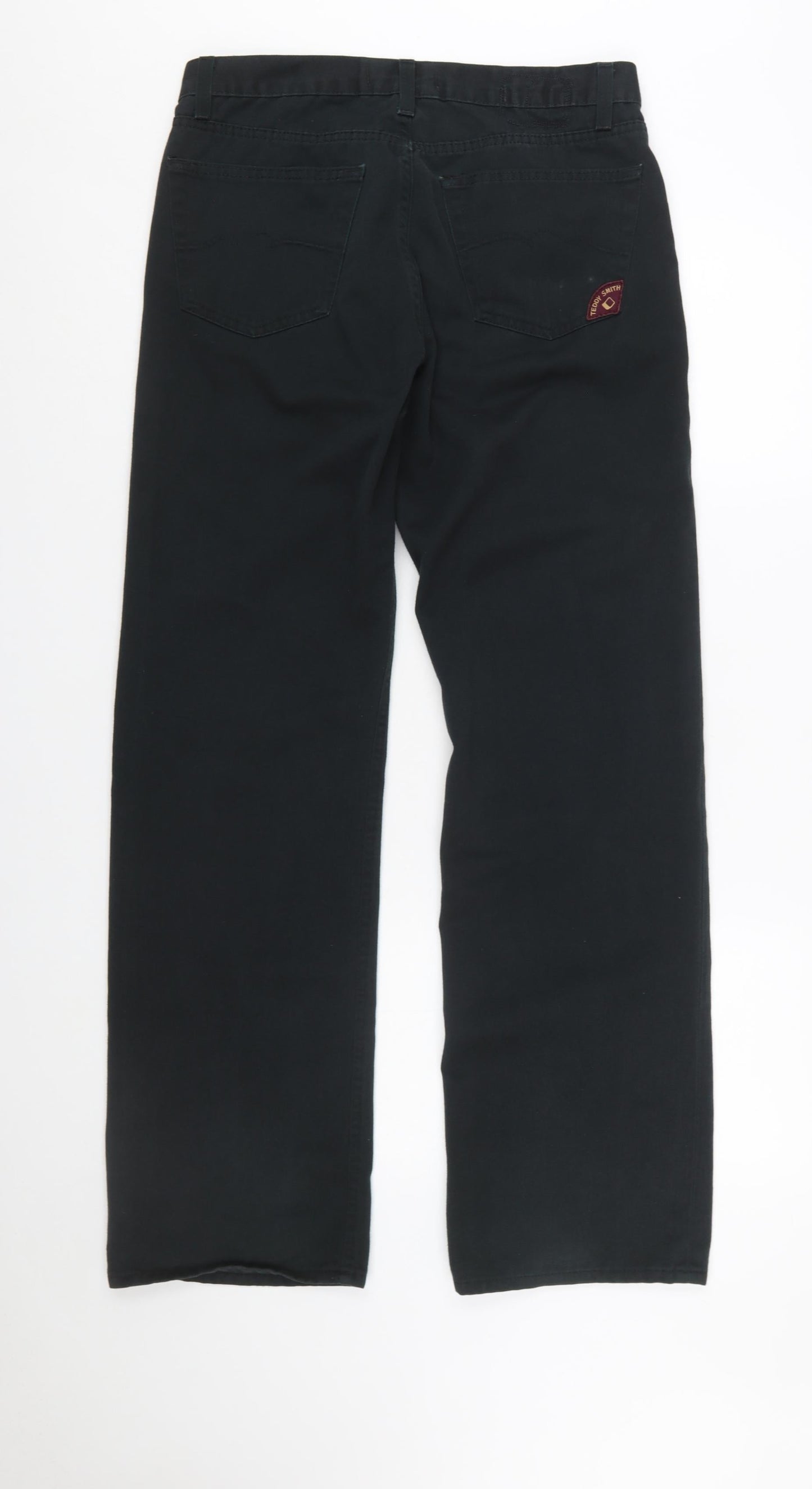Teddy Smith Womens Black Size 32 Straight Leg Jeans