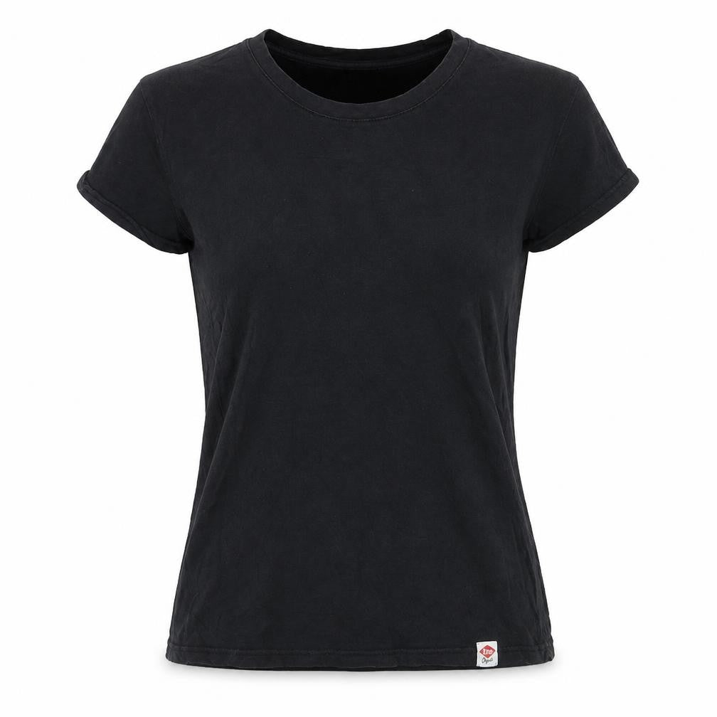 Lee Cooper Womens Black Basic Cotton T-Shirt Size 12