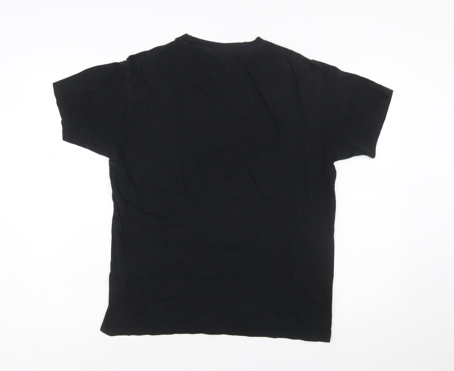 Fox Originals Unisex Black Amsterdam Graphic Cotton T-Shirt M