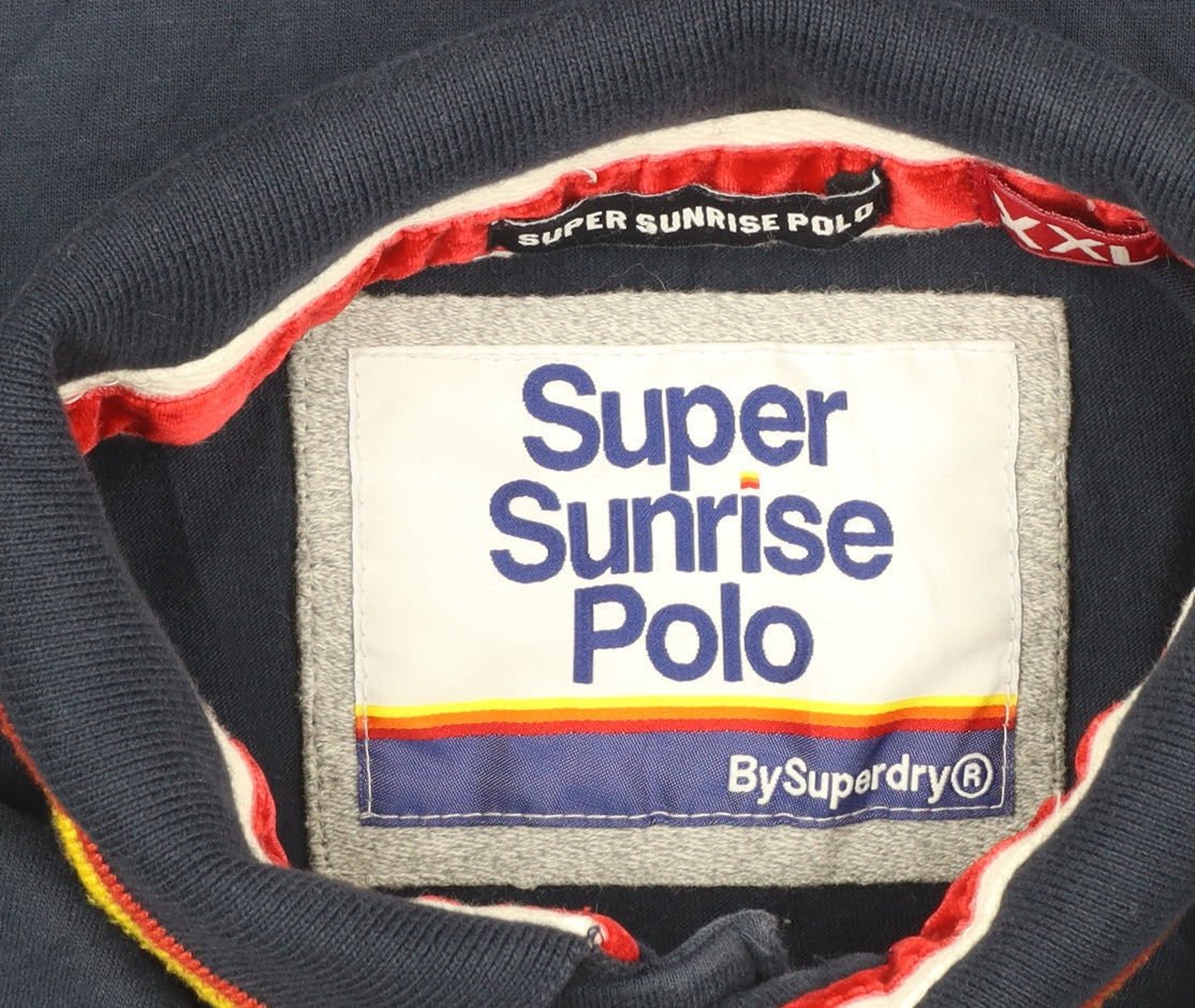 Superdry Men's Multicoloured Super Sunrise Polo Shirt 2XL