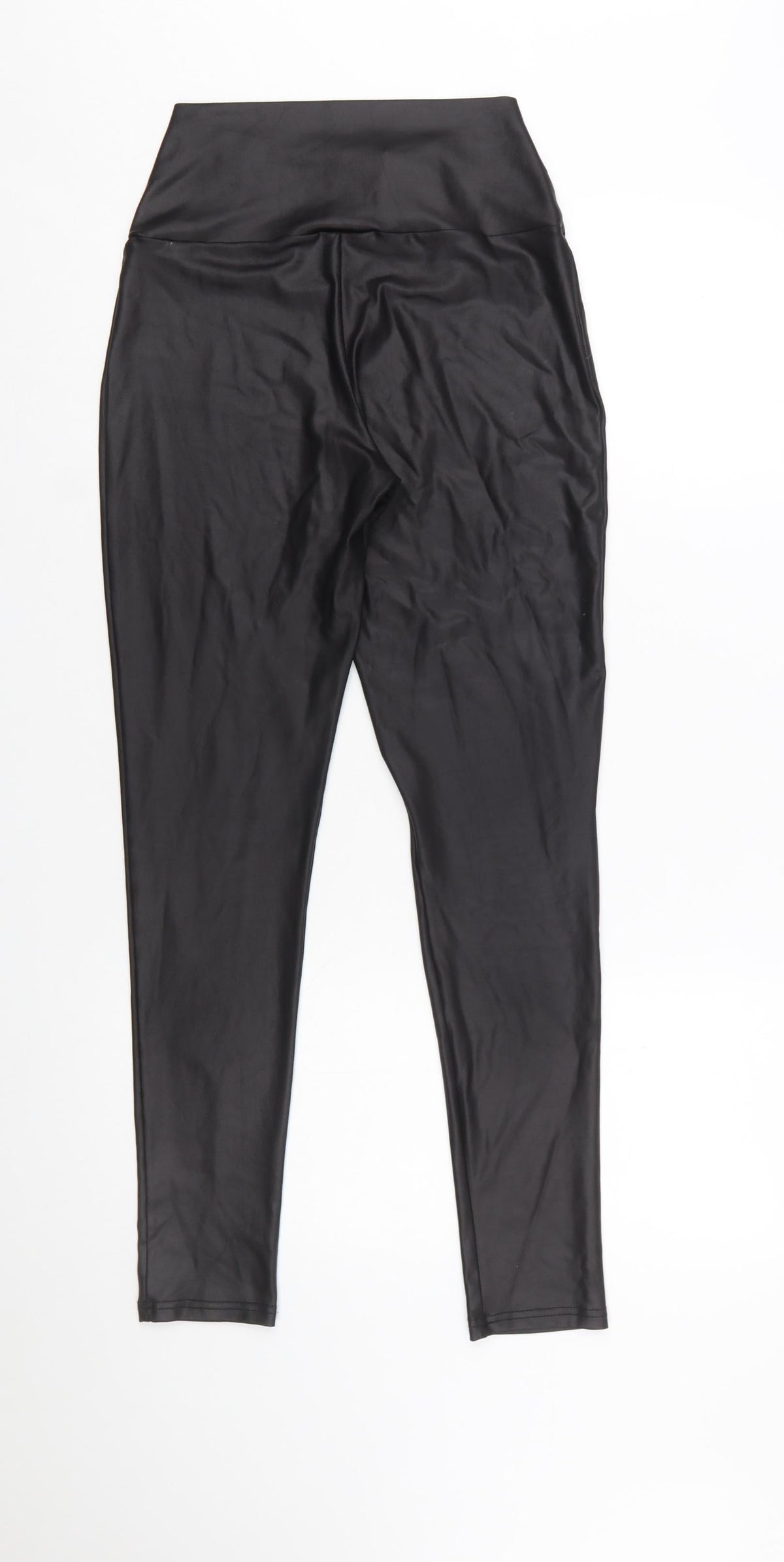 Mint Velvet Women Black Medium High Rise Polyester Leggings