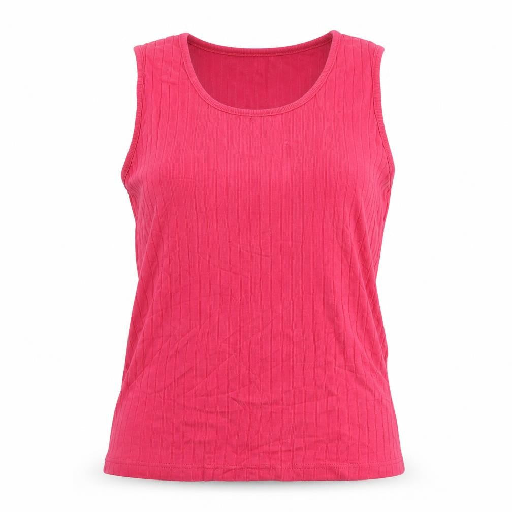 Long Tall Sally Women's Pink Cotton Sleeveless Tank Top M Tall