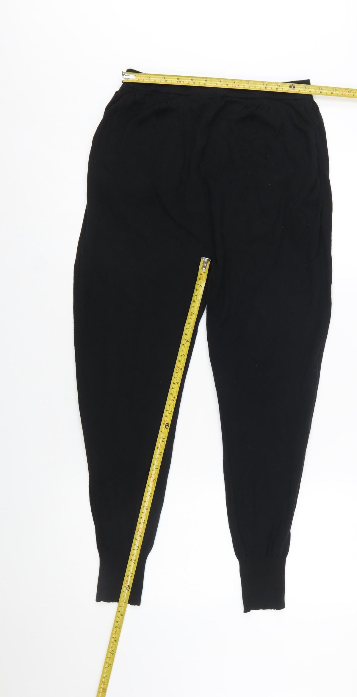 John Smedley Women's Black Cotton Leggings Size S