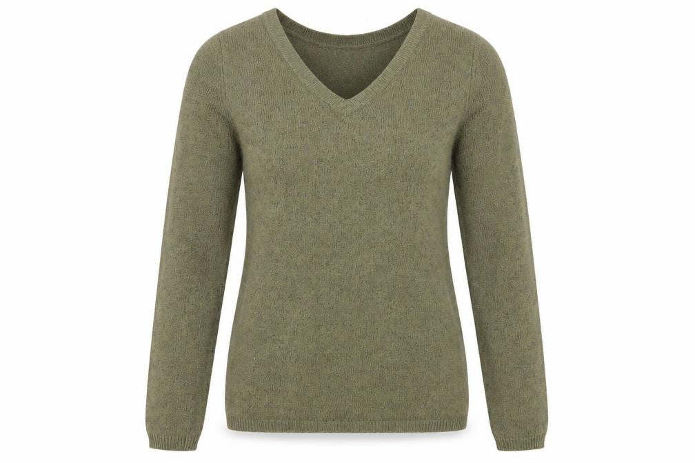 Old Navy Women’s Green V-Neck Long Sleeve Knit Jumper Size M