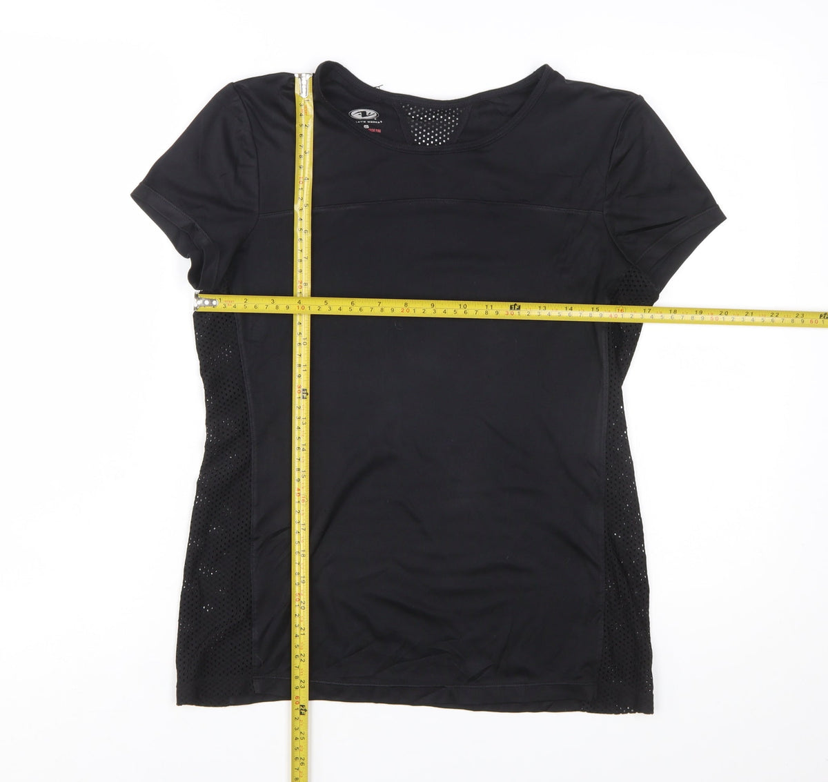 Athletic Works Women's Black Short Sleeve Sports T-Shirt Size S