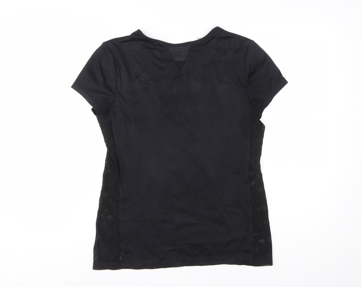 Athletic Works Women's Black Short Sleeve Sports T-Shirt Size S