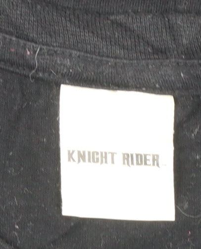 Knight Rider Men's Black Large Graphic Movie Car T-Shirt 100% Cotton