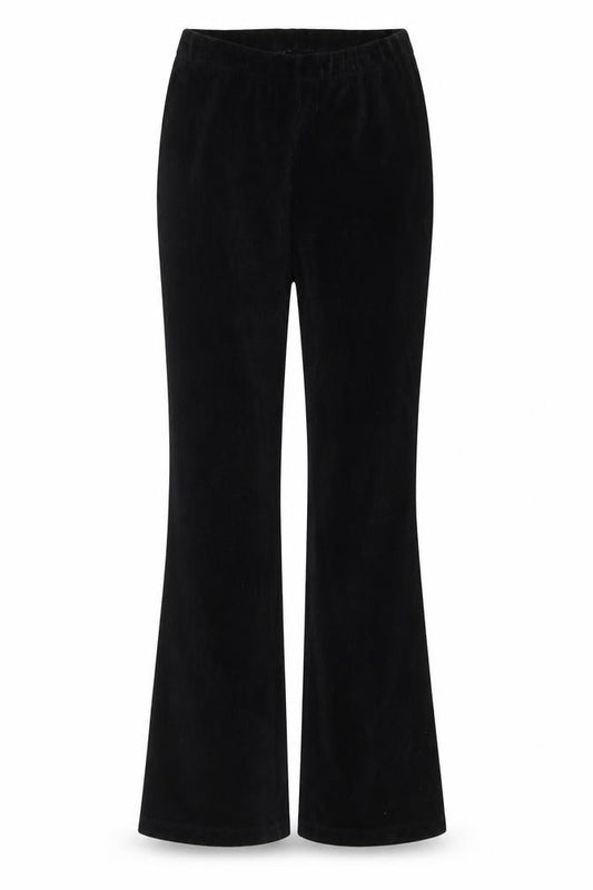Topshop Women’s Black Petite Size 6 Corduroy Flared Trousers