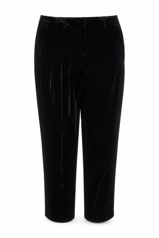 Dorothy Perkins Womens Black Velvet Trousers Size 18