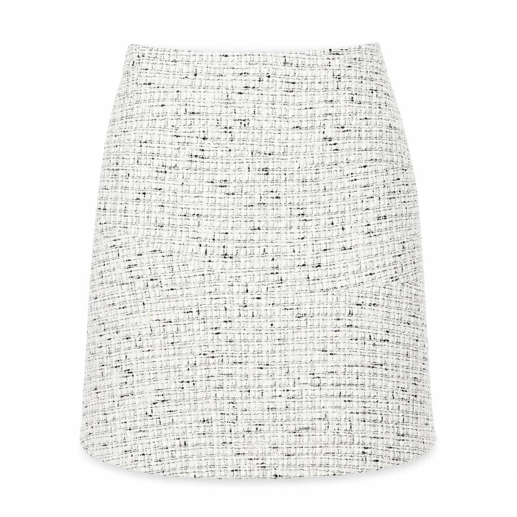 Kaliko Women Ivory Tweed Wool Pencil Skirt Size 14