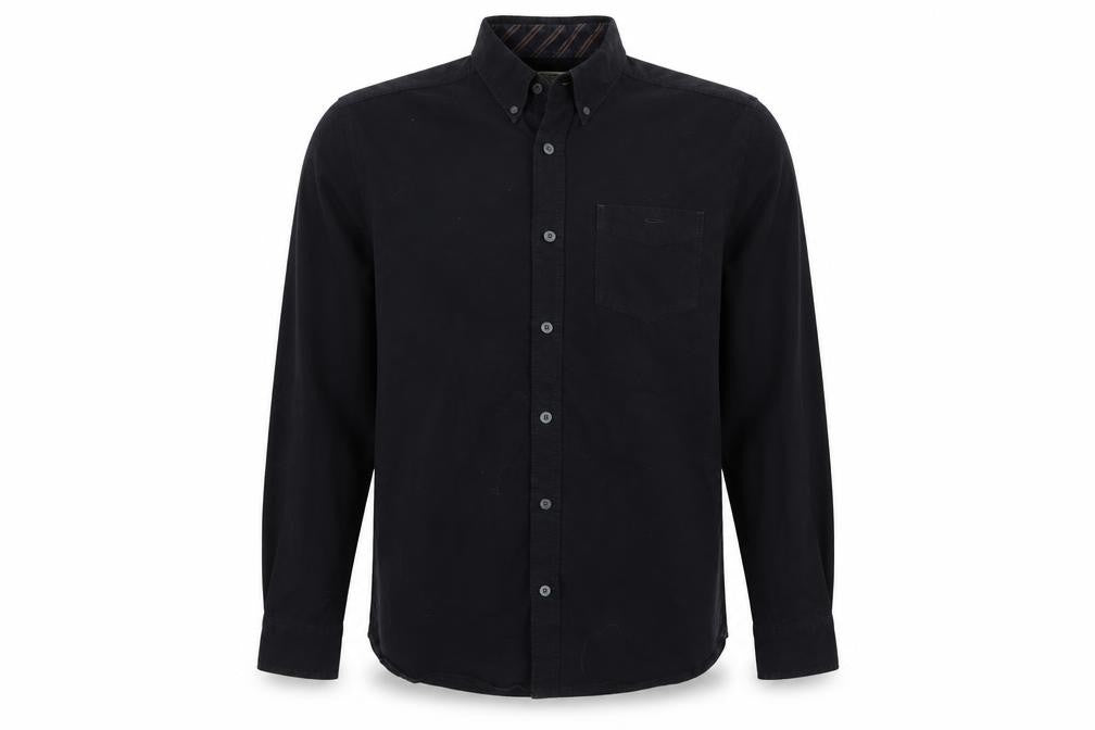 Next Men's Black Long Sleeve Button-Down Cotton Casual Shirt M